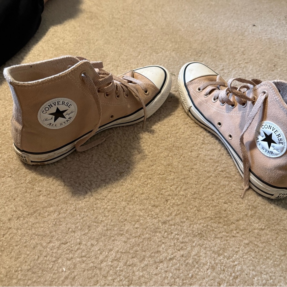 Converse Women’s Beige High-Top Sneakers